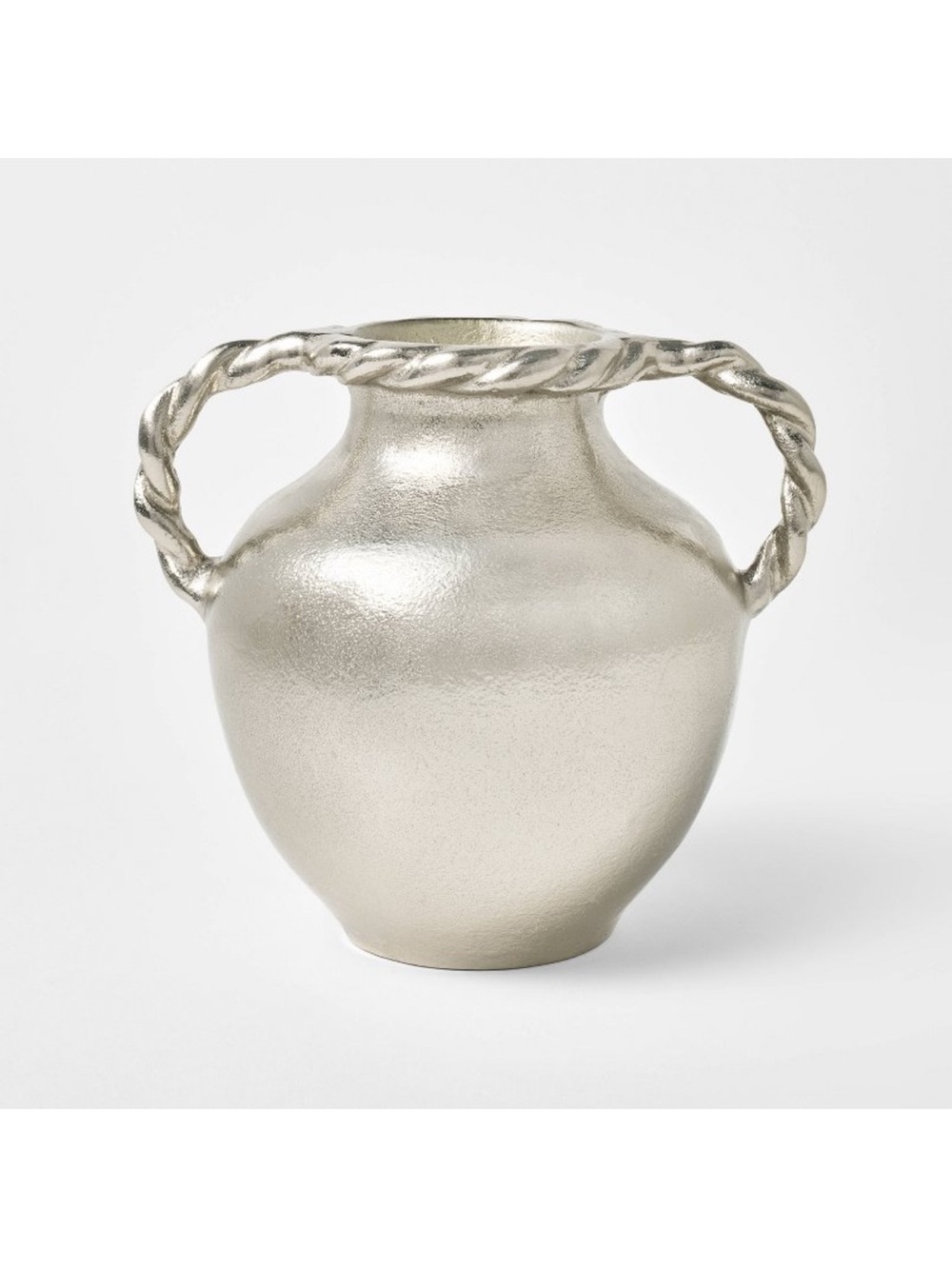 NWT‎ Handled Vase Silver - Threshold designed with Studio McGee